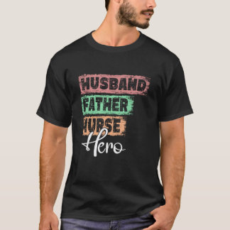 プロフェッション パパ ヒーロー お父さん 看護師 1 Tシャツ