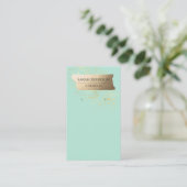 プロフェッシ	ョナルフォー金ゴールドミニマリストイヤリングカード 名刺 (スタンド正面)