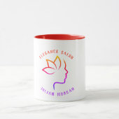 プロフエレガントァイルパーソナライズされたサロンマググ マグカップ (中央)