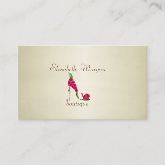 プロフエレガントスタイリッシュェショナル – ヒール 名刺 (正面)