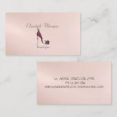 プロフエレガントスタイリッシュェショナル – フローラヒール 名刺 (正面/裏面)