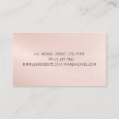 プロフエレガントスタイリッシュェショナル – フローラヒール 名刺 (裏面)