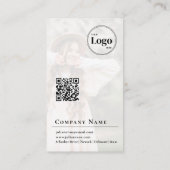 プロフスタイリッシュィルフォトホワイト名刺 名刺 (裏面)