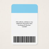 プロフパーソナライズされたァイル・カードのロゴ/写真ID (裏面)