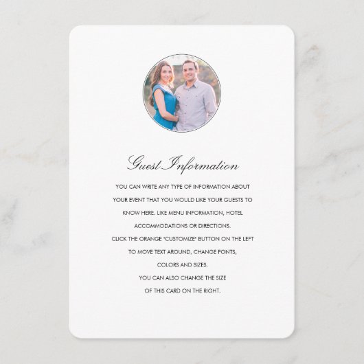 プロフモダンァイルの方向/情報カード エンクロージャーカード (正面)