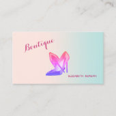 プロフモダンガーリーェショナル、ハイヒール 名刺 (正面)