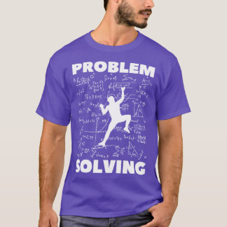プロブレムソルビング ロッククライミング ボルダリング ヴィンテージ フリーグラフィック Tシャツ