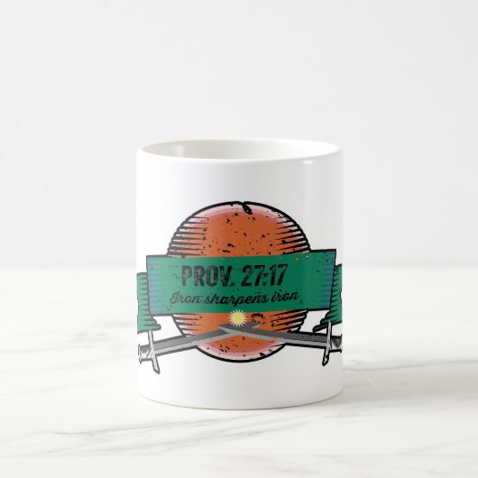 プロブ27:17鉄製研グランジ削 コーヒーマグカップ (中央)