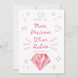 プロベルブス31 賢い娘へのクリスチャンカード 招待状