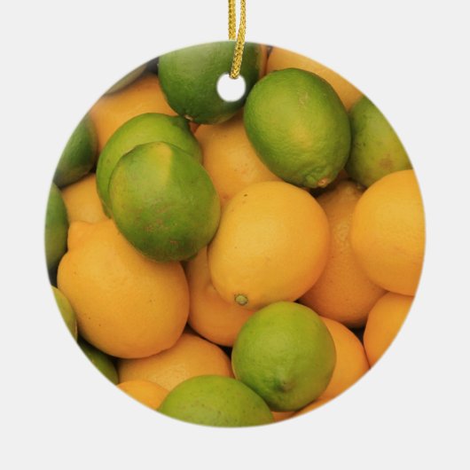 プロベンガル市場でのフルーツのクリスマスオーナメント セラミックオーナメント (正面)