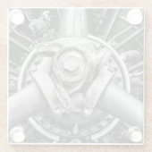 プロペラの内側 ガラスコースター (裏面)