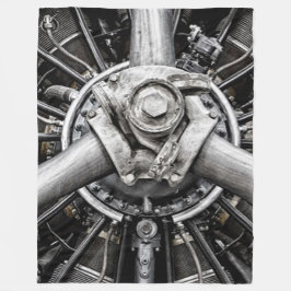 プロペラの内側 フリースブランケット