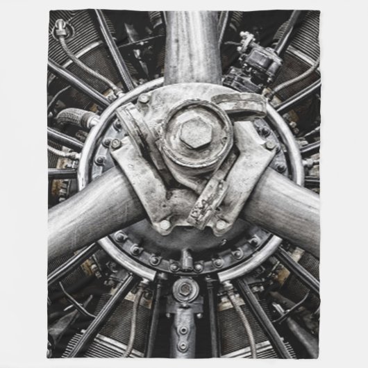 プロペラの内側 フリースブランケット (正面)