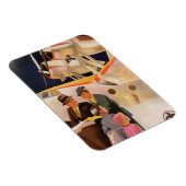 プロペラ付きの水上機によるヴィンテージ家族の休暇 マグネット (右側)