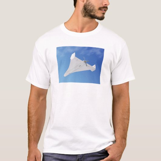 プロペラ式軍用監視ドローン Tシャツ (正面)