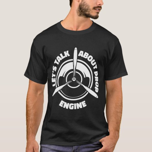 プロペラ技術者 航空機整備士 Tシャツ (正面)