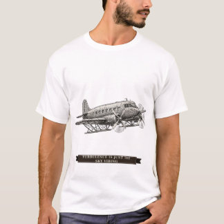 プロペラ飛行機のユーモア Tシャツ