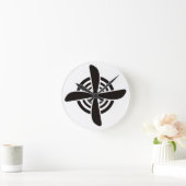 プロペラ ラウンド壁時計 (ホーム)