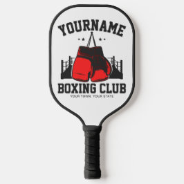 プロボクサーADD NAME赤い手袋ボクシングリングや輪トレーニング ピックルボールラケット