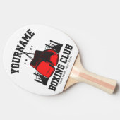 プロボクサーADD NAME赤い手袋ボクシングリングや輪トレーニング 卓球ラケット (横)