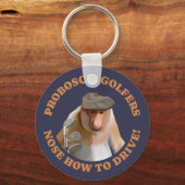 プロボシおもしろいスモンキーゴルフ愛好家 キーホルダー (裏面)