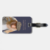 プロボシおもしろいスモンキーゴルフ愛好家 ラゲッジタグ (裏面横)