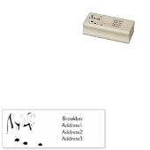 プロボシおもしろいス猿の漫画イラストレーション ラバースタンプ (押印)