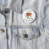 プロボシおもしろいス猿の漫画イラストレーション 缶バッジ (インサイチュ)