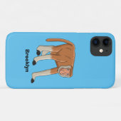 プロボシおもしろいス猿の漫画イラストレーション Case-Mate iPhoneケース (裏面(横))