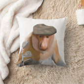 プロボシおもしろいス・モンキー・ゴルファー クッション (ブランケット)