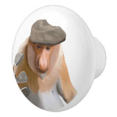 プロボシおもしろいス・モンキー・ゴルファー セラミックノブ (右)