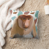 プロボシス・モンキー絶滅危惧種 クッション (ブランケット)