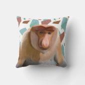 プロボシス・モンキー絶滅危惧種 クッション (裏面)