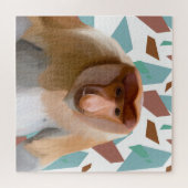 プロボシス・モンキー絶滅危惧種 ジグソーパズル (横)