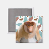 プロボシス・モンキー絶滅危惧種 マグネット (正面/裏面)