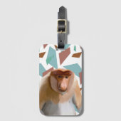 プロボシス・モンキー絶滅危惧種 ラゲッジタグ (正面縦)