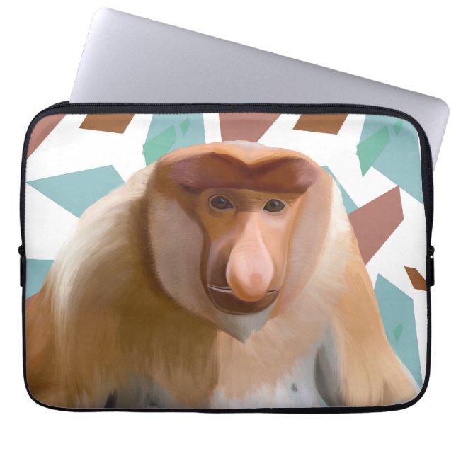 プロボシス・モンキー絶滅危惧種 ラップトップスリーブ (正面)