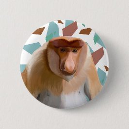 プロボシス・モンキー絶滅危惧種 缶バッジ