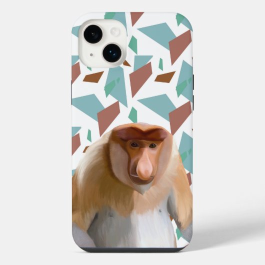 プロボシス・モンキー絶滅危惧種 iPhoneケース (裏面)