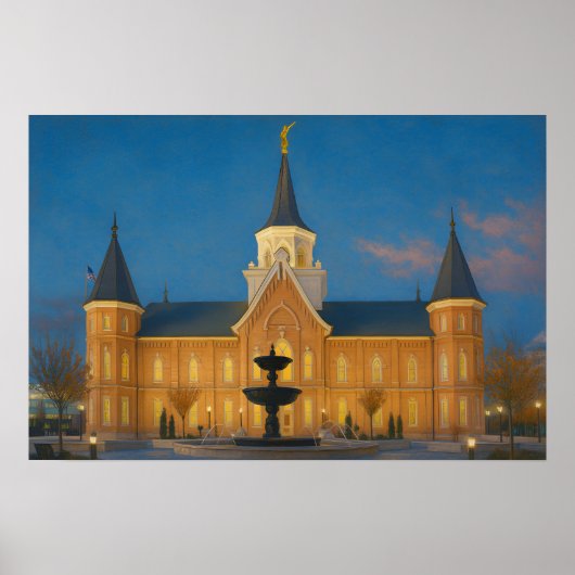 プロボシティセンター寺院の絵画™ LDS アートポスター ポスター (正面)