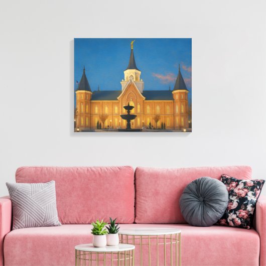 プロボシティセンター絵を描テンプル™ LDSアートキャンバス キャンバスプリント (インサイチュ (リビング))