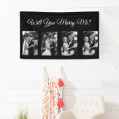 プロポーザルのバナーと4枚の写真を一緒に 横断幕 (インサイチュ)