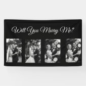 プロポーザルのバナーと4枚の写真を一緒に 横断幕 (横)