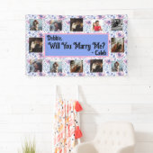 プロポーザルのバナーを写真と一緒に結婚するか 横断幕 (インサイチュ)