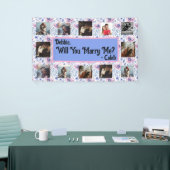 プロポーザルのバナーを写真と一緒に結婚するか 横断幕 (トレードショー)