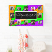 プロポーザルのバナーを写真と一緒に結婚するか 横断幕 (インサイチュ)