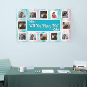 プロポーザルのバナーを写真と一緒に結婚するか 横断幕 (トレードショー)