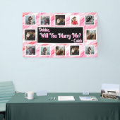 プロポーザルのバナーを写真と一緒に結婚するか 横断幕 (トレードショー)