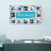 プロポーザルのバナーを写真と一緒に結婚するか 横断幕 (トレードショー)