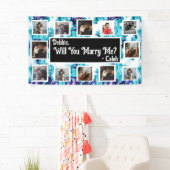 プロポーザルのバナーを写真と一緒に結婚するか 横断幕 (インサイチュ)